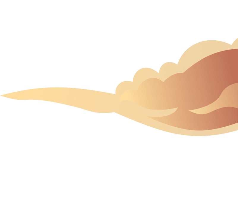 Cloud decoration right