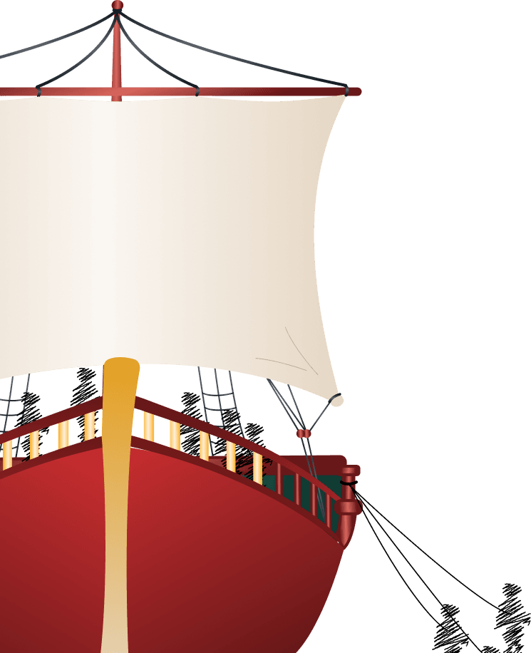 Ship decoration left